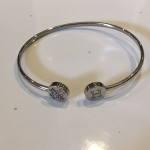 Rustic Cuff letter H bracelet